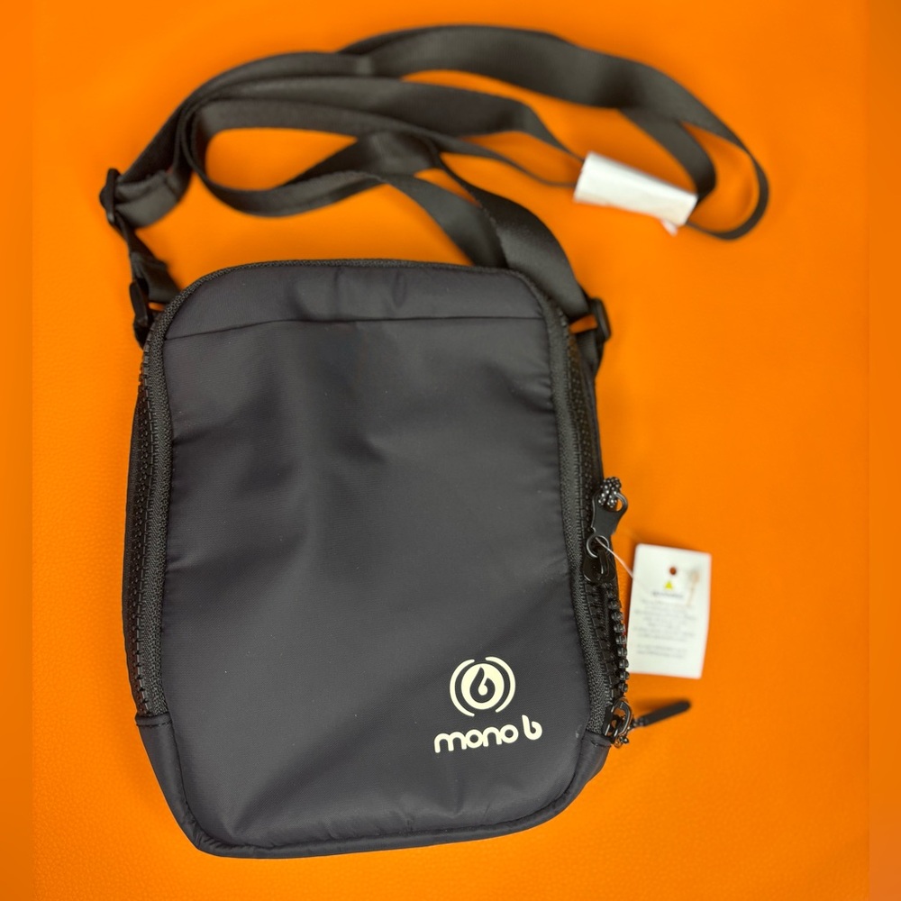 Mono‎ B Black Crossbody Messenger Bag New with tags